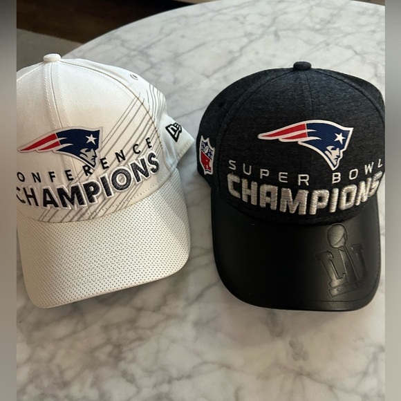 Patriots SuperBowl LI & Conference champions BOTH Hats w tags - both hats - Picture 1 of 7
